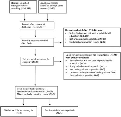 A Systematic Review of the Outcomes, Level, Facilitators, and Barriers to Deep Self-Reflection in Public Health Higher Education: Meta-Analysis and Meta-Synthesis